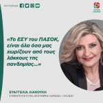 Ευαγγελία Λιακούλη: «Το ΕΣΥ του ΠΑΣΟΚ, είναι όλα όσα μας χωρίζουν από τους λάκκους της πανδημίας…»