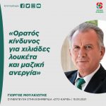 Γιώργος Μουλκιώτης: «Ορατός κίνδυνος για χιλιάδες λουκέτα και μαζική ανεργία»