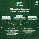 Μπες στο κλίμα: εβδομάδα δράσεων του Κινήματος Αλλαγής αφιερωμένη στο περιβάλλον