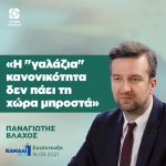 Παναγιώτης Βλάχος: «H "γαλάζια" κανονικότητα δεν πάει τη χώρα μπροστά»