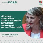 Ευαγγελία Λιακούλη: «Ενίσχυση των μεγάλων, αλλά όχι των μικρών οργανώσεων, στο νέο νόμο για τον Εθελοντισμό»