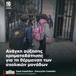 Χαρά Κεφαλίδου - Ευαγγελία Λιακούλη: «Ανάγκη αύξησης χρηματοδότησης για τη θέρμανση των σχολικών μονάδων»
