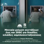 Μηνιαία μείωση συντάξεων έως και 268€ για δεκάδες χιλιάδες χαμηλοσυνταξιούχους