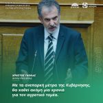 Χρήστος Γκόκας: «Με τα ανεπαρκή μέτρα της Κυβέρνησης, θα χαθεί ακόμη μία χρονιά για τον αγροτικό τομέα»
