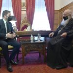Συνάντηση Νίκου Ανδρουλάκη με τον Μακαριώτατο Αρχιεπίσκοπο Αθηνών και πάσης Ελλάδος Ιερώνυμο Β'
