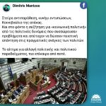 Aνάρτηση Δημήτρη Μάντζου για τη συζήτηση στη Βουλή