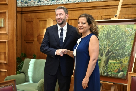 Συνάντηση Νίκου Ανδρουλάκη με την επικεφαλής των S&D